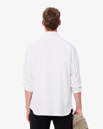 Camisa para hombre slim fit de popelín elástico