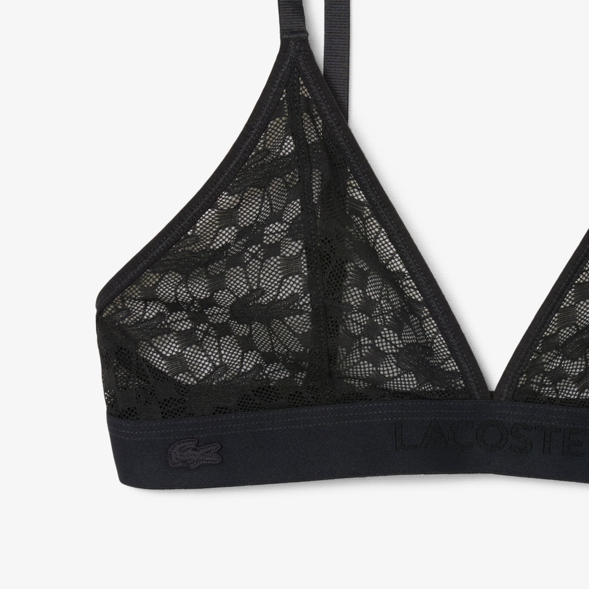 Logo Lace Triangle Bralette