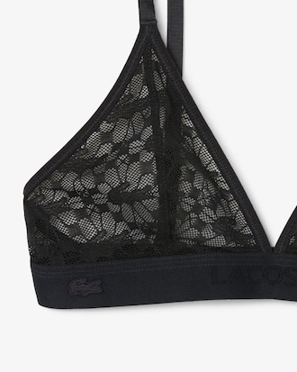 Logo Lace Triangle Bralette