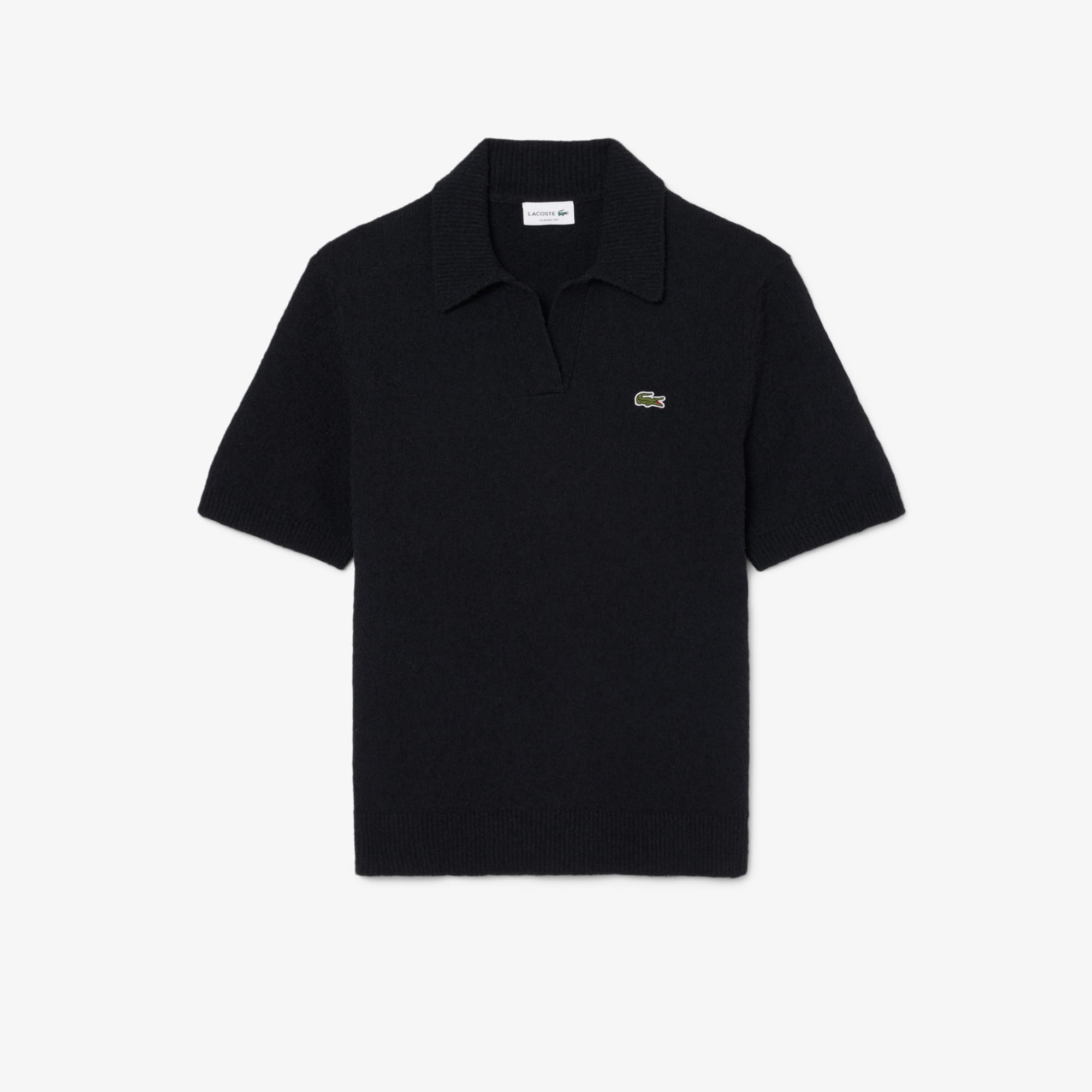 LACOSTE CLASSIC FIT ポロシャツ　ブラック Classic Fit Bouclé Knit Polo - Sweaters & Sweatshirts - New In