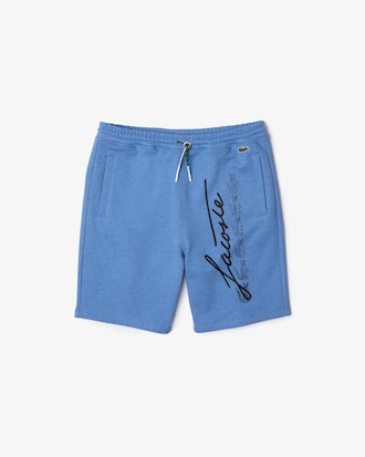 Shorts para hombre en felpa de algodón con estampado