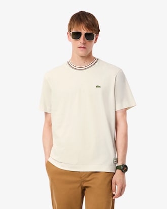 Men's Made In France Stripe Neck T-Shirt