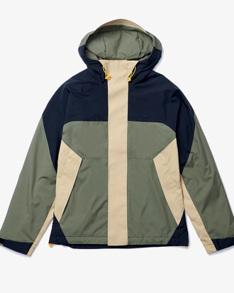 Veste &agrave; capuche color-block d&eacute;perlante et l&eacute;g&egrave;re