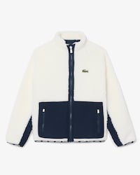 Unisex Sherpa Fleece Color-Block Jacket