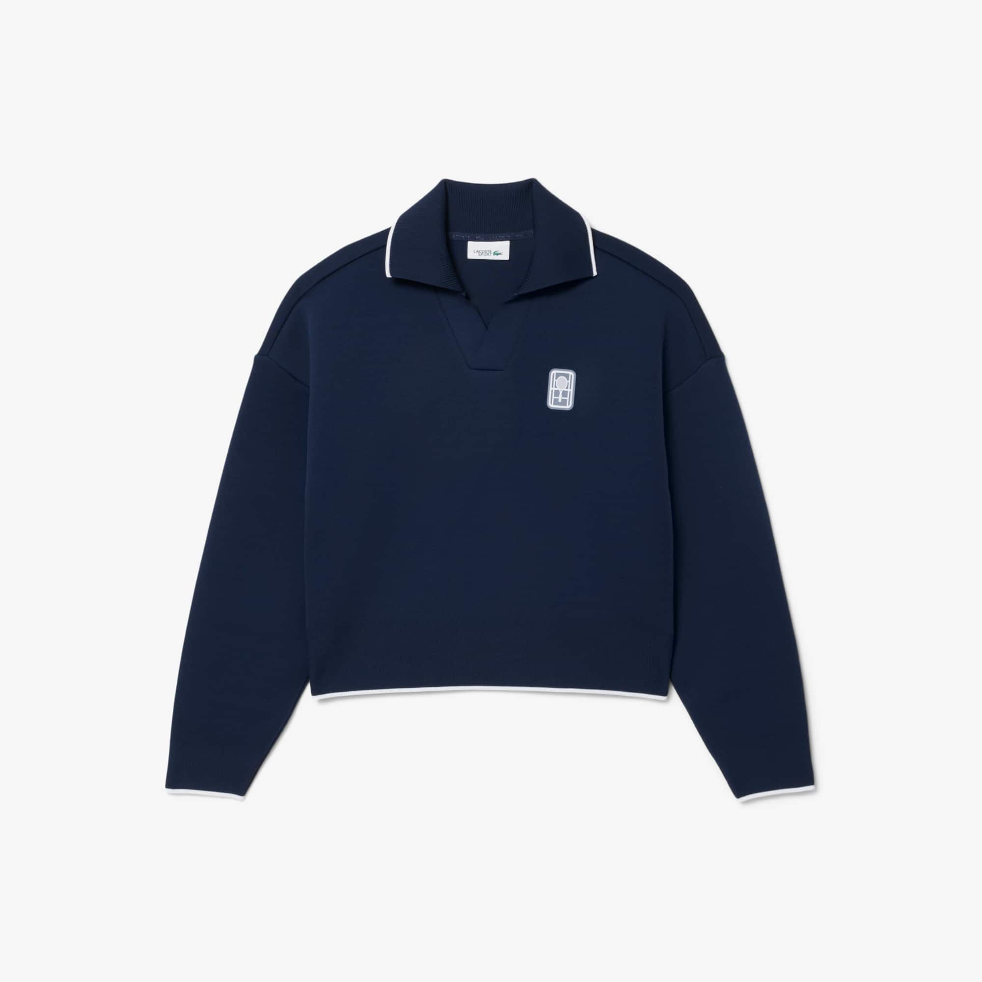 Tennis Heritage Polo Collar Sweatshirt - Sweaters & Sweatshirts
