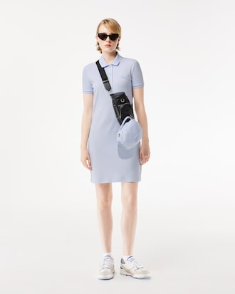 Women's Slim Fit Stretch Mini Piqué Polo Dress