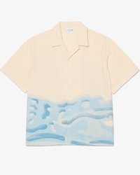 Relaxed Fit Striped Crocodile Shirt