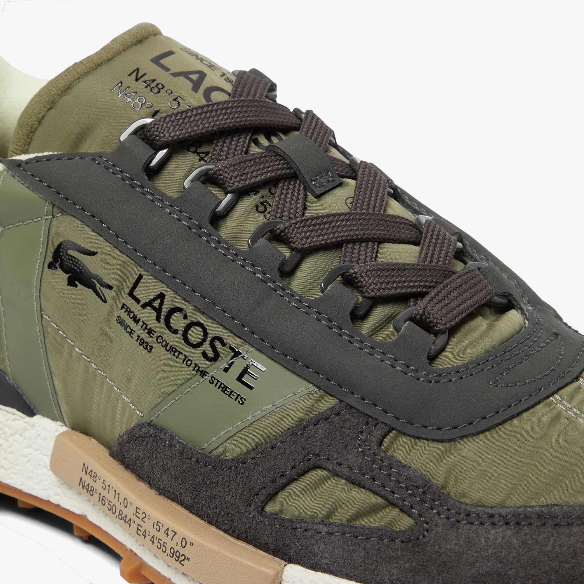 スニーカー LACOSTE Blue Fabric And Suede Elite Active Sneakers Lacoste Elite Active Sneakers | Blue | FARFETCH