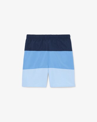 Striped Taffeta Swim Trunks