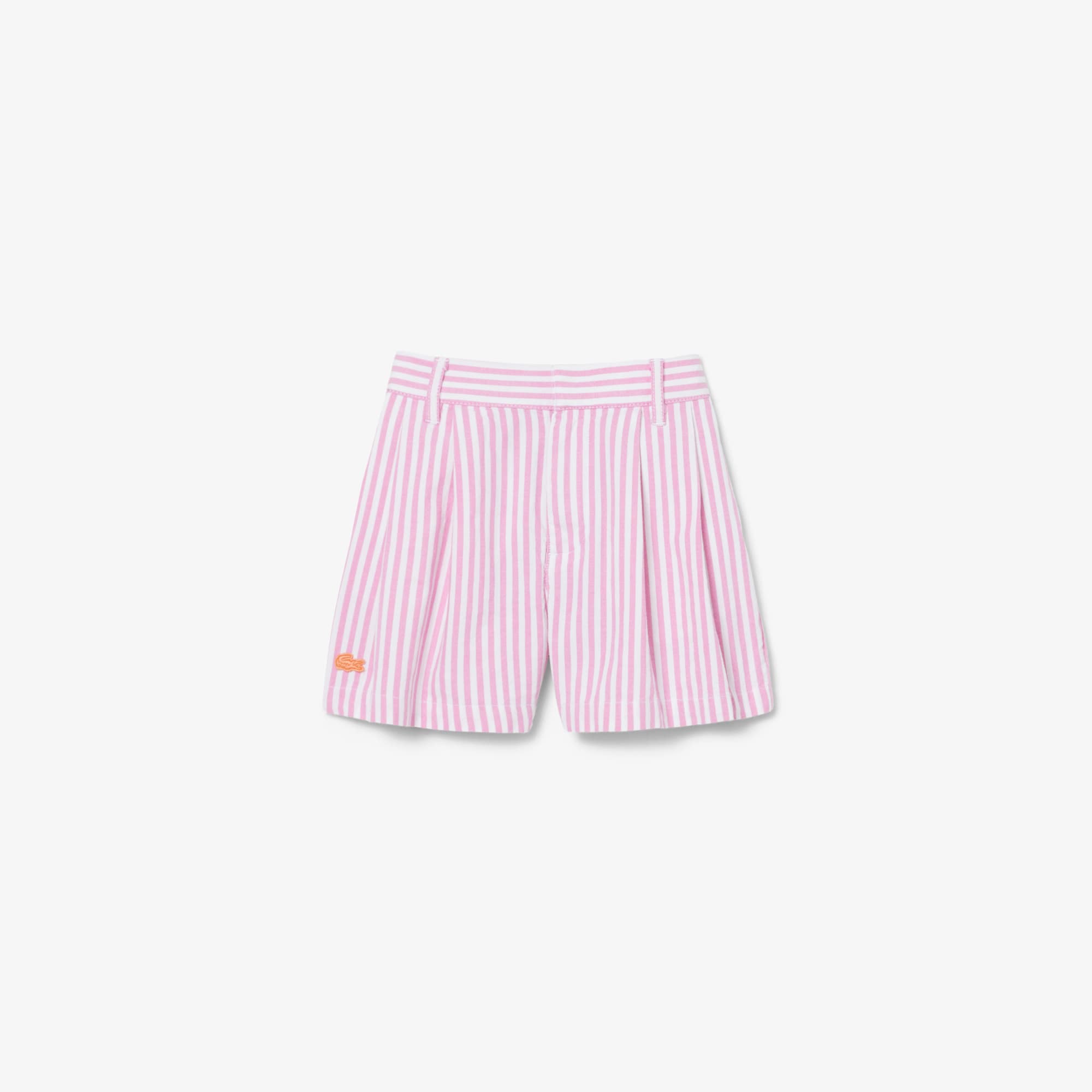 Stretch Oxford Striped Bermuda Shorts