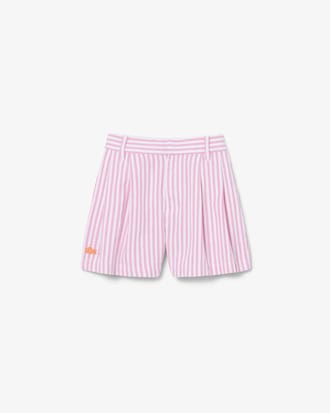 Stretch Oxford Striped Bermuda Shorts