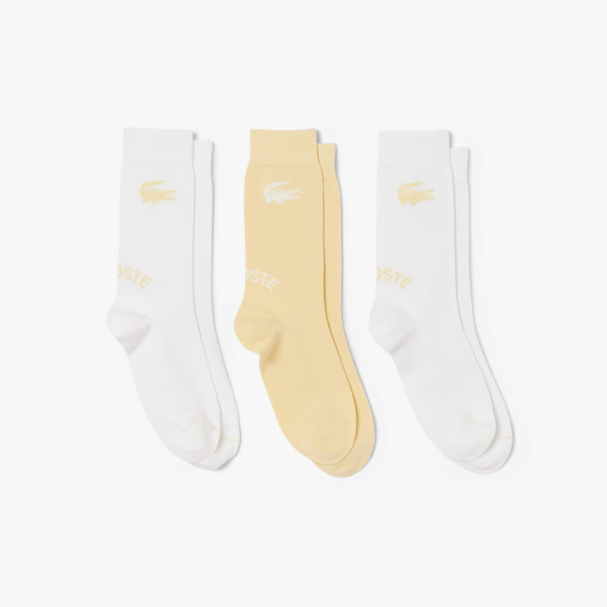 Lacoste Unisex 3-pack Cotton Socks - 3 - 5.5