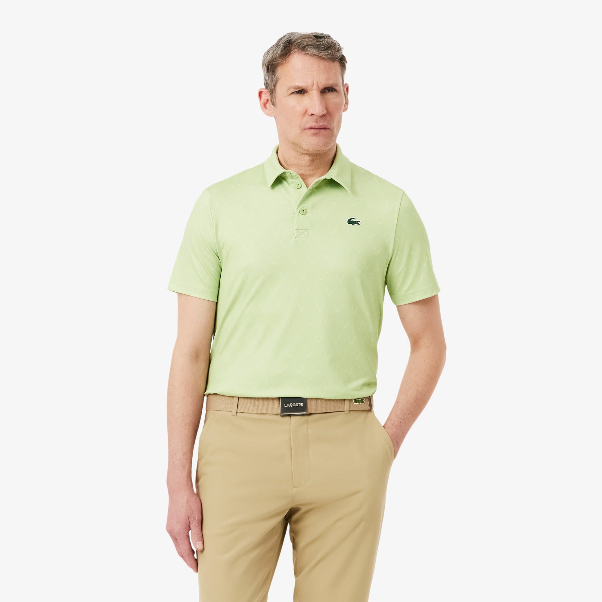 Lacoste Regular Fit Printed Golf Polo Shirt