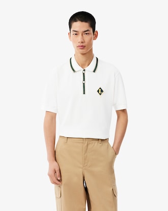 Classic Fit French Made Badge Accent Polo Shirt