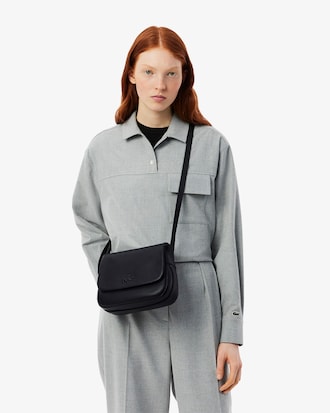 Bolso Para mujer City Court de piel granulada con cierre de solapa