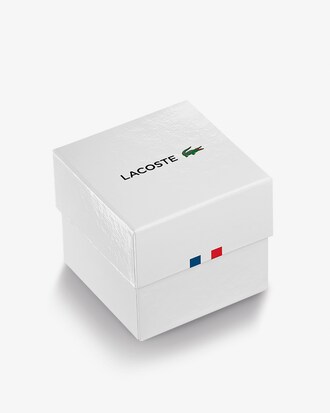 Men's Lacoste.12.12 Move 3 Hands Watch Black Silicone
