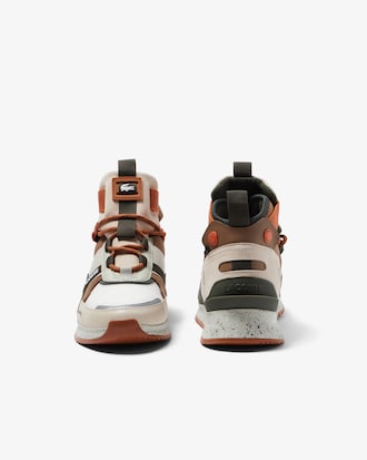 Men's Lacoste Run Breaker Leather Colour-Pop Outdoor Shoes