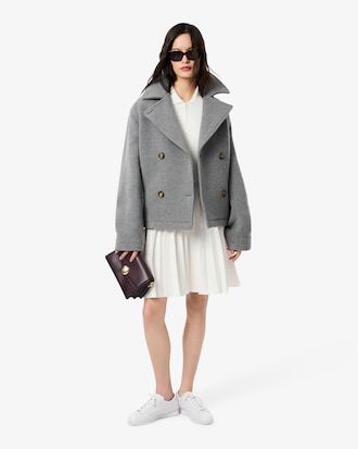 Women's Pleated Polo Collar Dress