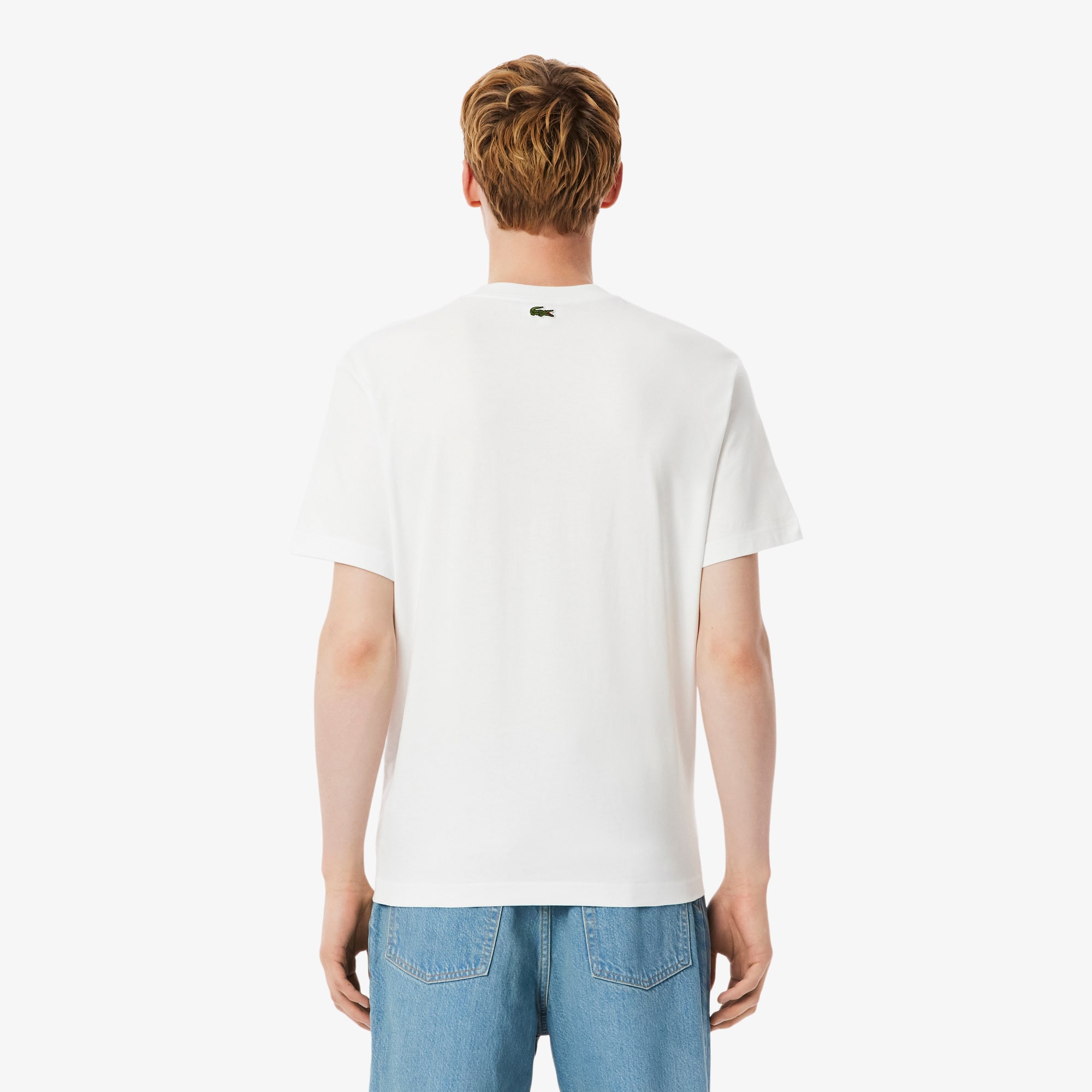 Men's Tennis Court Print Cotton T-Shirt - T-shirts - New In 2026