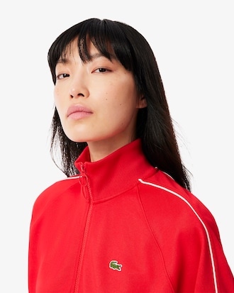 Women's Paris Zip-Up Piqu&eacute; Sweatshirt