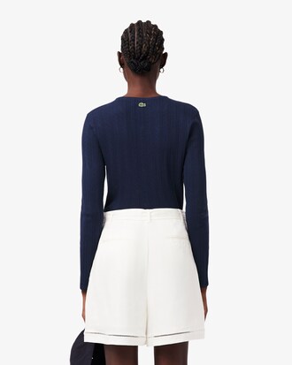 Slim Fit Pointelle Cardigan