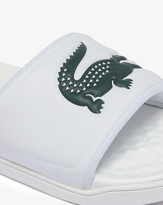 Women's Croco Dualiste Logo Strap Slides