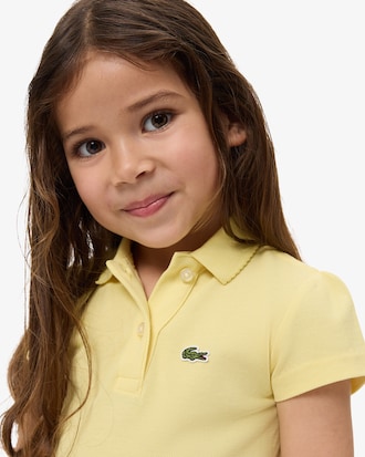 Girls' Scalloped Collar Piqu&eacute; Polo