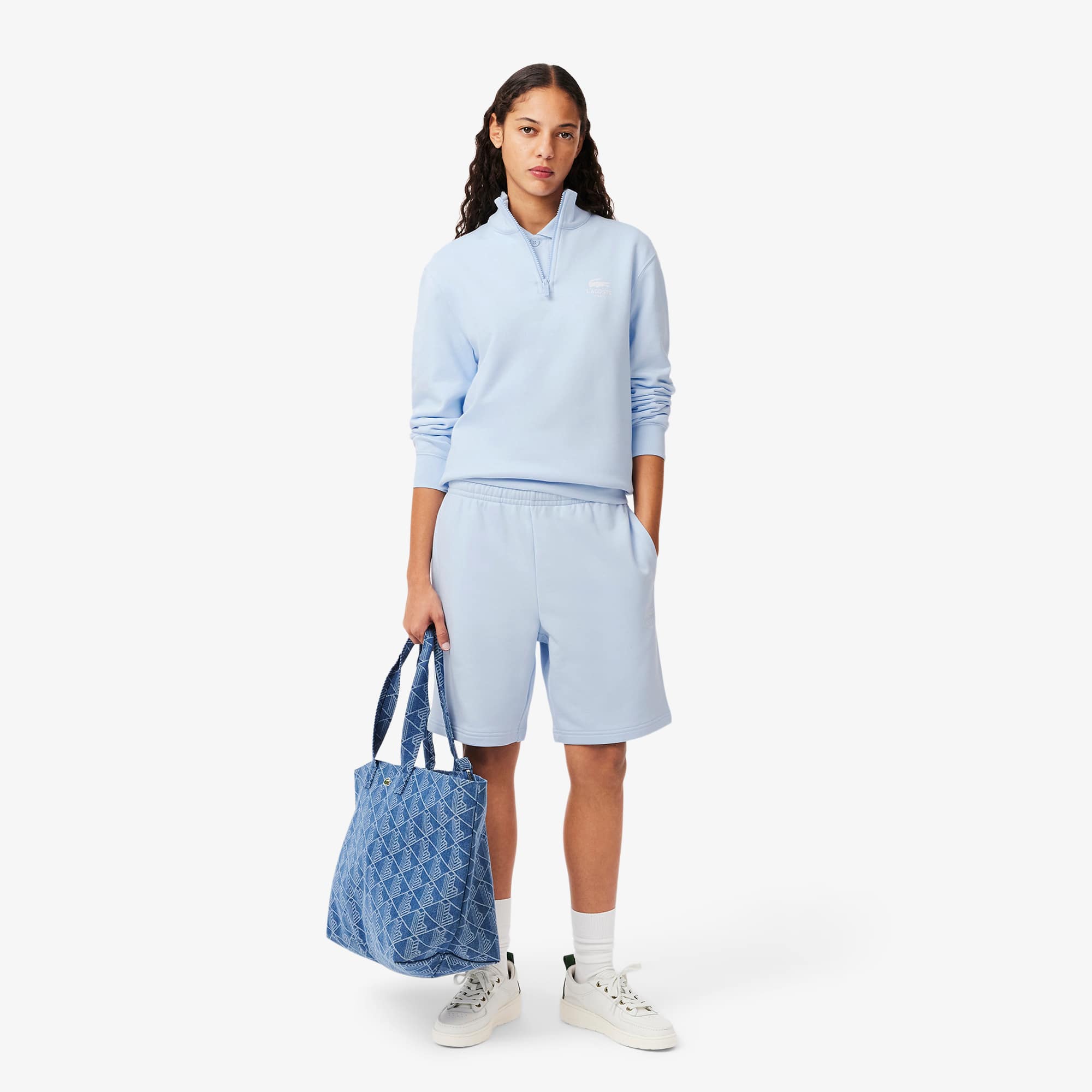 Unisex High-Neck Zip-Up Sweatshirt - Sweaters & Sweatshirts - New