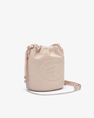 Croco Crew Leather Bucket Bag