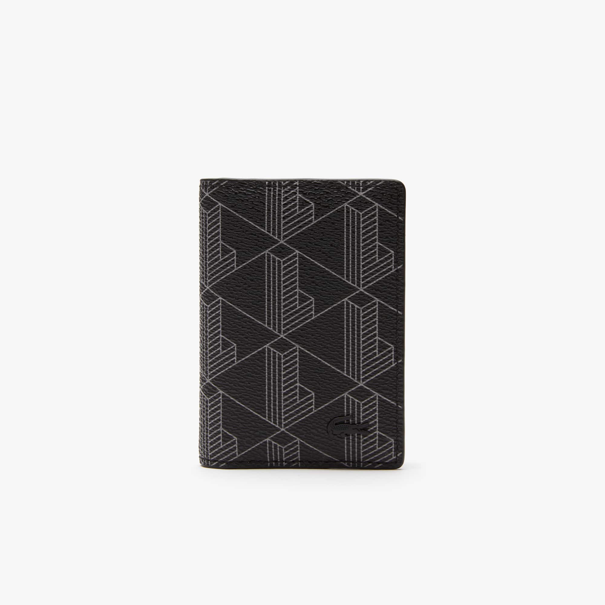 ★LACOSTE★ Men's The Blend Pocket Organizer Black NH4134L54 Men's The Blend Vertical Card Holder - Wallets & Small