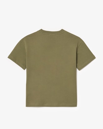 Kids' Contrast Badge Cotton T-Shirt