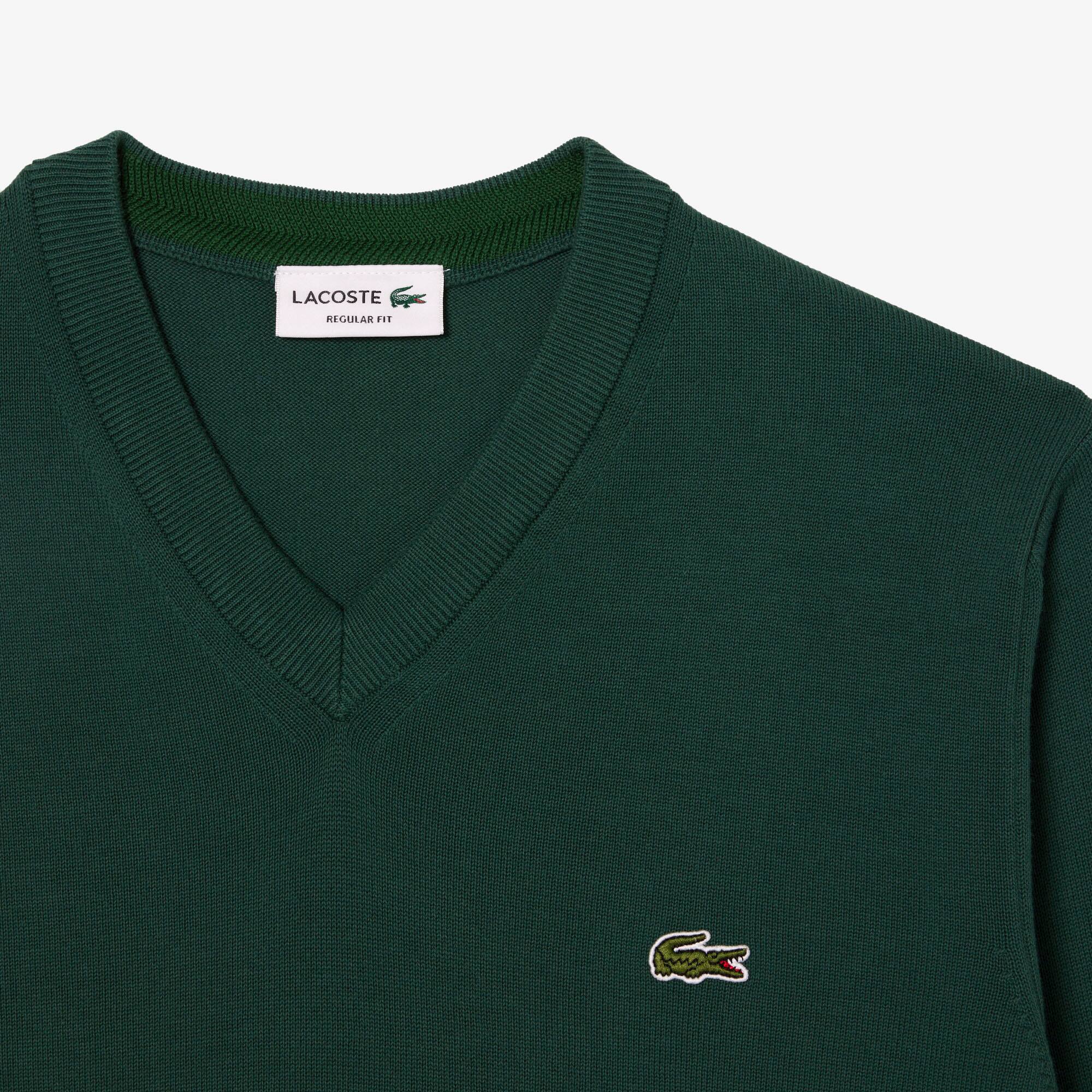 Men's Cotton V-Neck Sweater - Sweaters & Sweatshirts - New In 2026