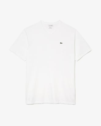 Men’s Tall Fit Ribbed V-Neck Cotton T-Shirt