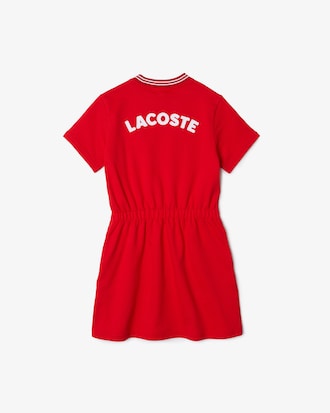 Kids' Heritage Print Cotton Fleece T-Shirt Dress