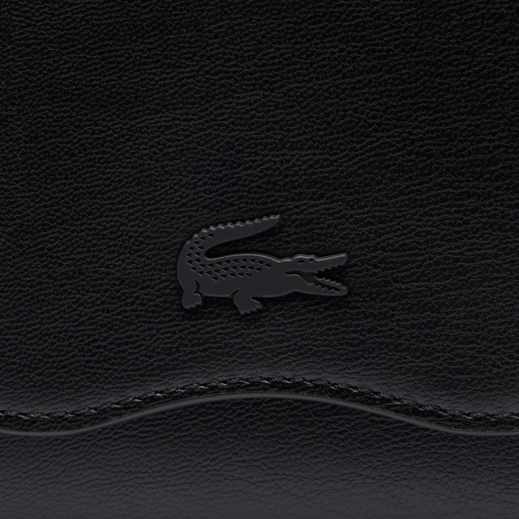 ★LACOSTE★ Women's Laura Compact Wallet Black NF4701F55G000 Women's Lora Zipped Leather Billfold - Wallets & Small