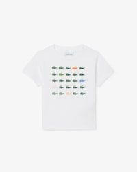 Crocodile Print Cotton T-Shirt