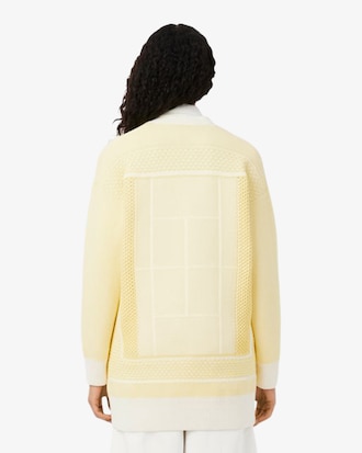 Tennis Court Long Cardigan