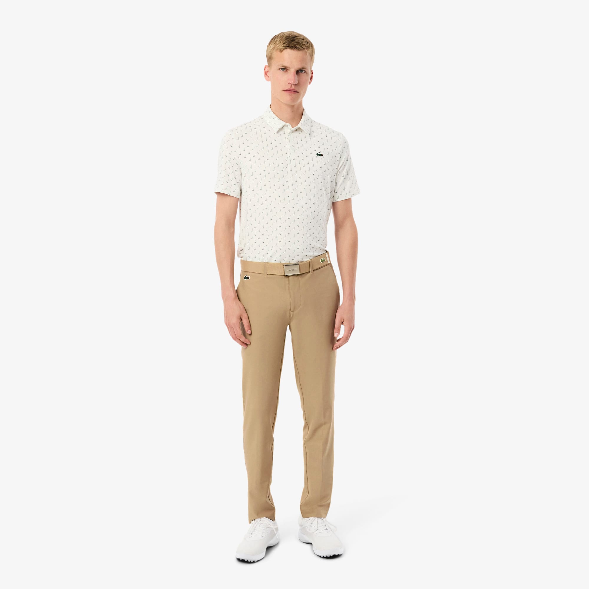 Lacoste Men's Ultra Dry Slim Fit Golf Pants - 33 In Brown