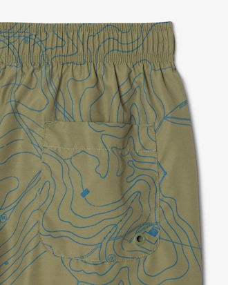 Men's Mid-Length Print Swim Trunks