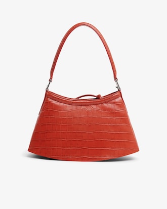 Runway Small Lenglen Crocodile Effect Leather Bag