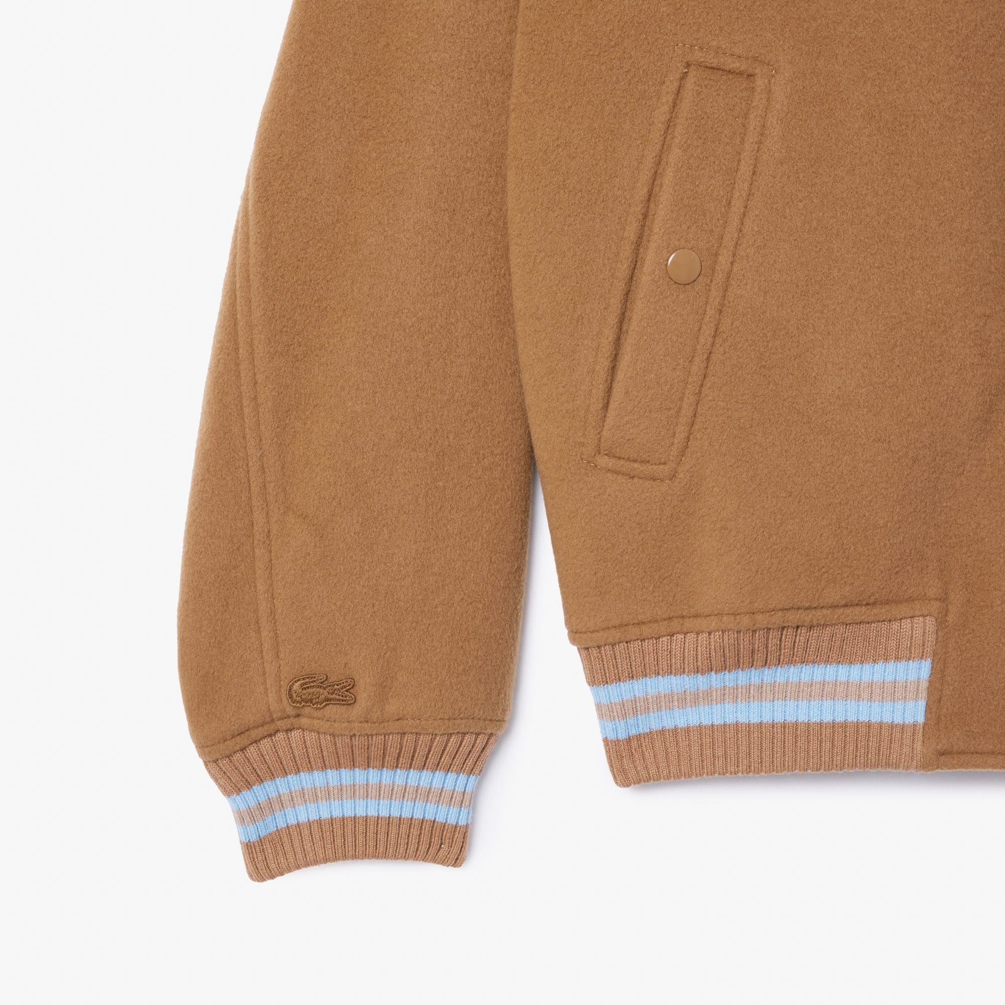 Men's Wool Crocodile Badge Bomber Jacket - Jackets & Coats - New