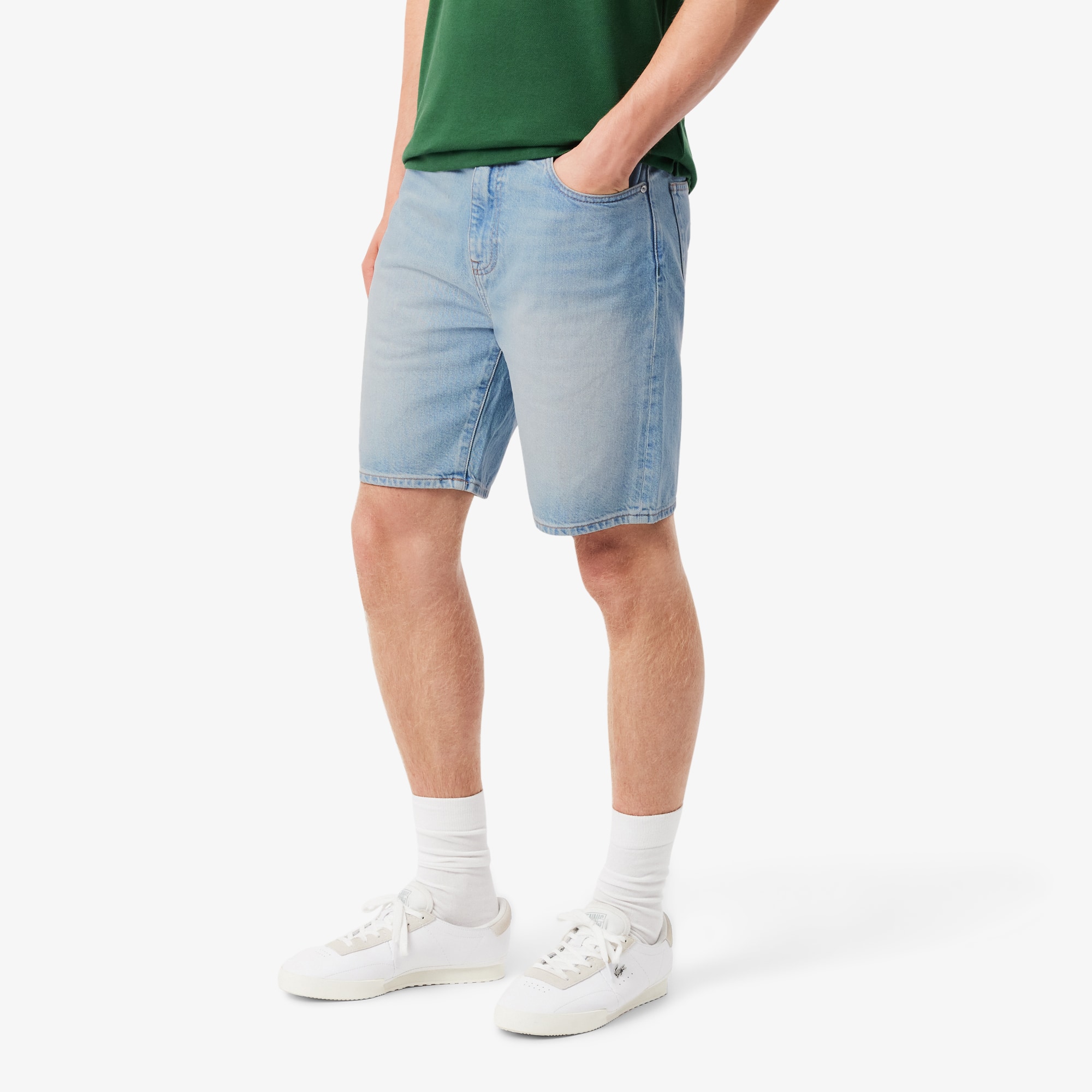 Men's Straight Cut Denim Shorts