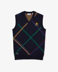 Men's Presidents Cup Lacoste SPORT Colourful Checked Sweater
