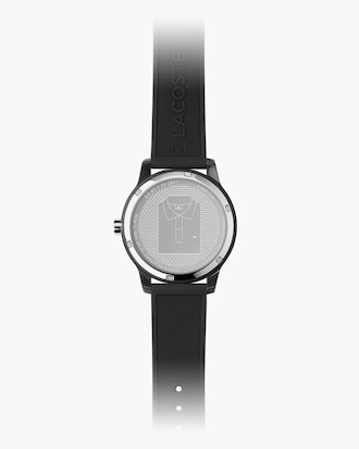 Men's Lacoste 12.12 Watch with Black Silicone Strap