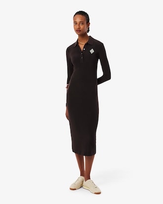 Embroidered Badge Slim Fit Polo Dress