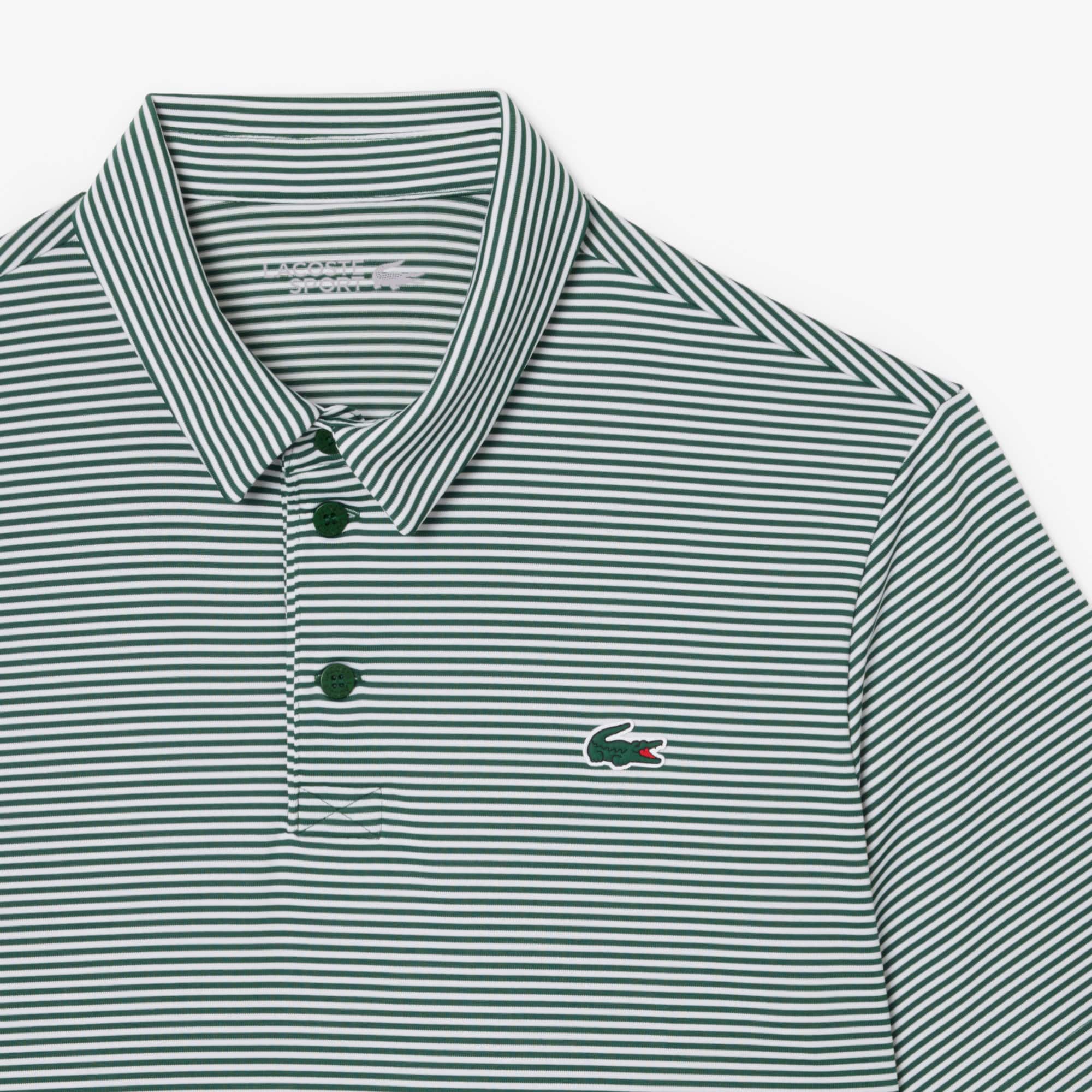 Ultra Dry Striped Golf Polo Shirt