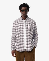 Cotton Twill Plaid Shirt