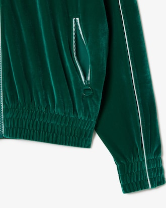 Sudadera extragrande de terciopelo con Cierre