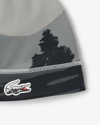 Men's Sport Landscape Print Fleece Beanie