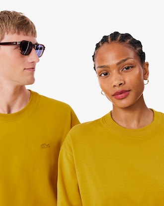 Playera de Corte Amplio de Tejido Jersey de Algod&oacute;n Grueso